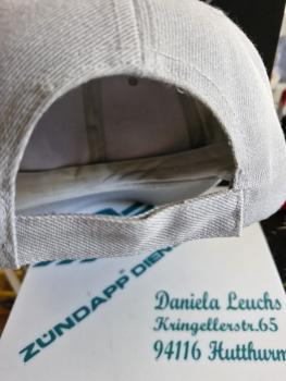 ZÜNDAPP Vintage Base Cap – Grau mit weißem Logo